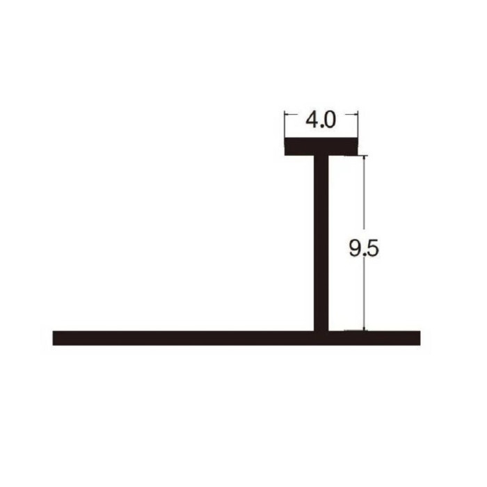 Профиль соединительный H136 3000х9,5х4 мм, бронзовый