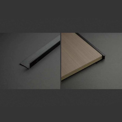 Профиль торцевой финишный 104-N 3000х10х4 мм, бронзовый