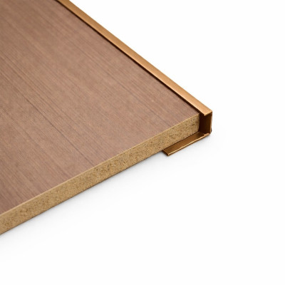 Профиль торцевой финишный 104-N 3000х10х4 мм, бронзовый