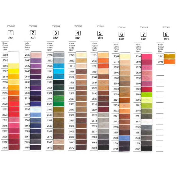 Нитки швейные Tytan 20" 2000 м