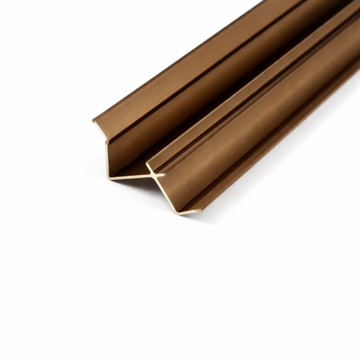 Профиль угловой внутренний A02 3000х9,5х5 мм, бронзовый