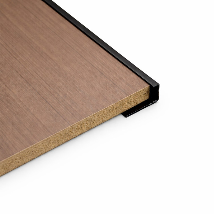 Профиль торцевой финишный 104-N 3000х10х4 мм, черный