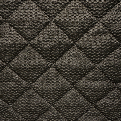 Ткань матрасная Juno Black (Черный) ромб 50х50, 100g (Бурлет)