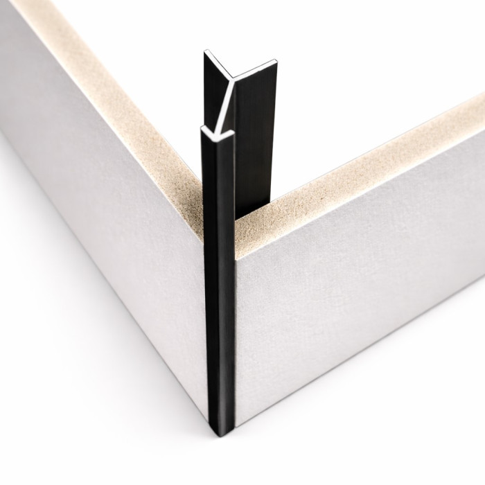 Профиль угловой наружный A101 3000х9,5х5 мм, черный