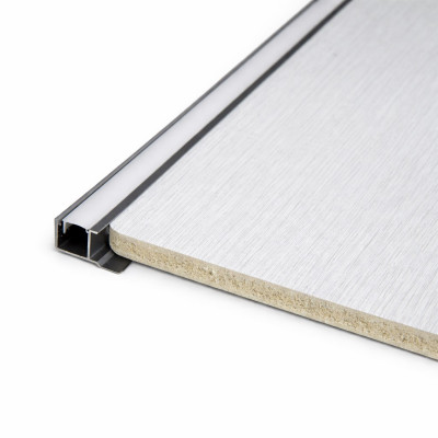 Профиль боковой финишный D1023 3000х16х12 мм, под светодиодную ленту, черный