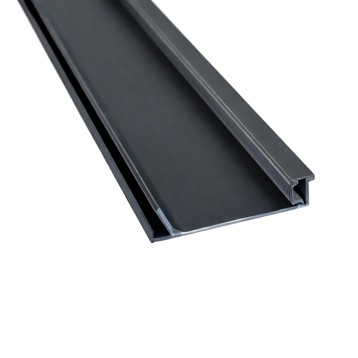 Профиль напольный 750 3000х52,9х11,1 мм, под светодиодную ленту, черный
