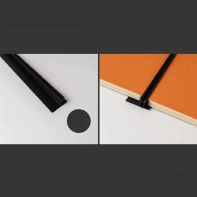 Профиль соединительный 106-A 3000х6,3х11,5 мм, черный