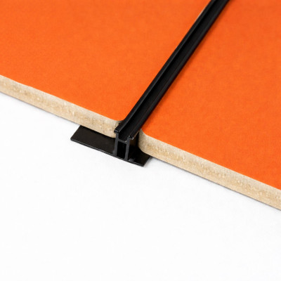 Профиль соединительный 106-A 3000х6,3х11,5 мм, черный