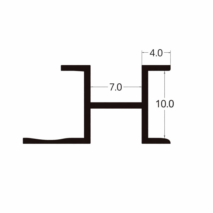 Профиль соединительный 207-A 3000х15х12 мм, черный