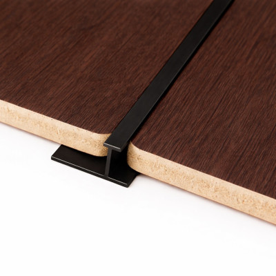 Профиль соединительный H136 3000х9,5х4 мм, черный