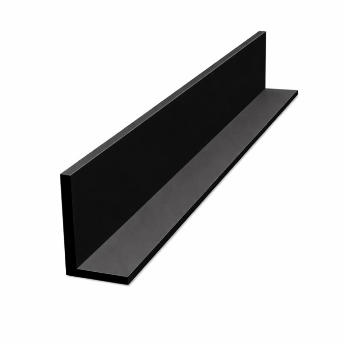 Профиль угловой A10 3000х10х10 мм, черный