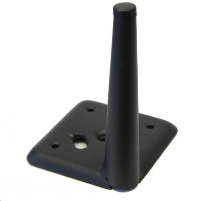 Ножка H=150 мм, 100x100 мм, черный, сталь KM431 (Кит)