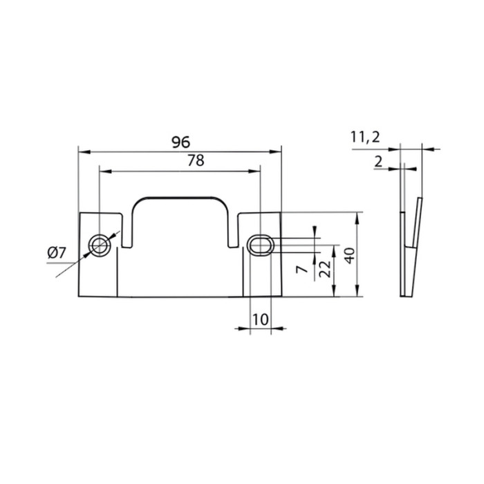 Зацеп AL 034-1 регулируемый TYP A (Кит)