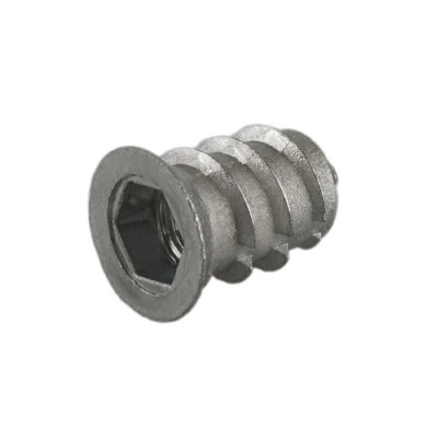 Муфта М6, Д=9,5мм, Н=13мм, цинк (КИТАЙ)