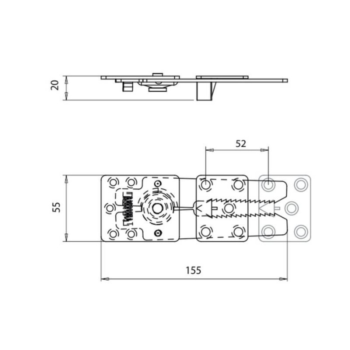Зацеп регулируемый усиленный CZ 149 A-1 (Кит)