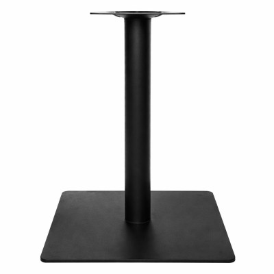 Опора для стола 448х448x7 mm, 80х80 mm, 300x300х2 mm, H=720 mm, черный
