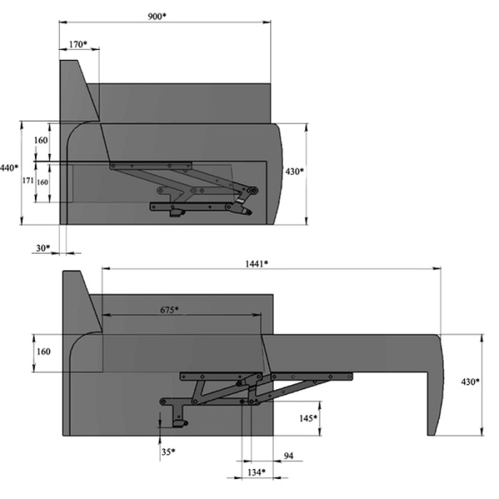 Механизм Пума без пружины 404/4