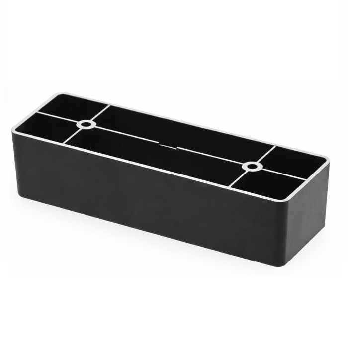 Ножка H=50 мм, L=200x70 мм,черная TW-0495, пластик