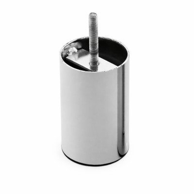 Ножка H=80 мм, D=70 мм, М8х25,  хром, KST3195, сталь