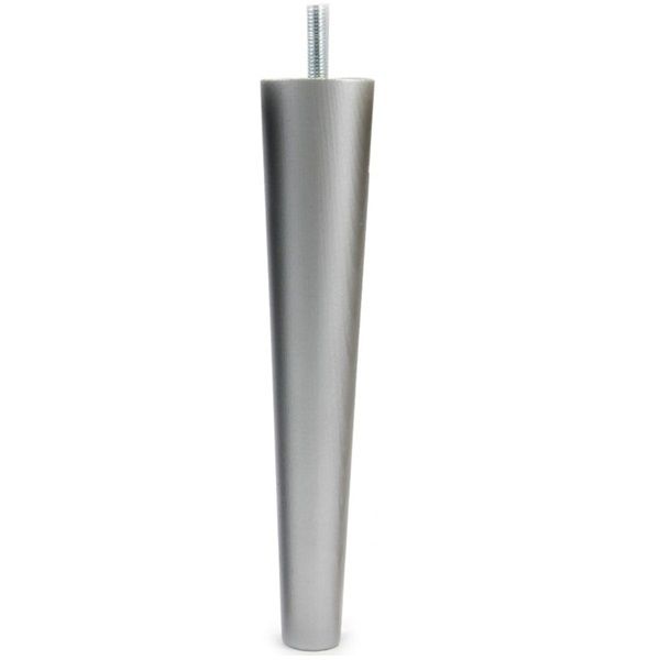 Ножка H=100 мм, D=45-25 деревянная серебрянная KM601