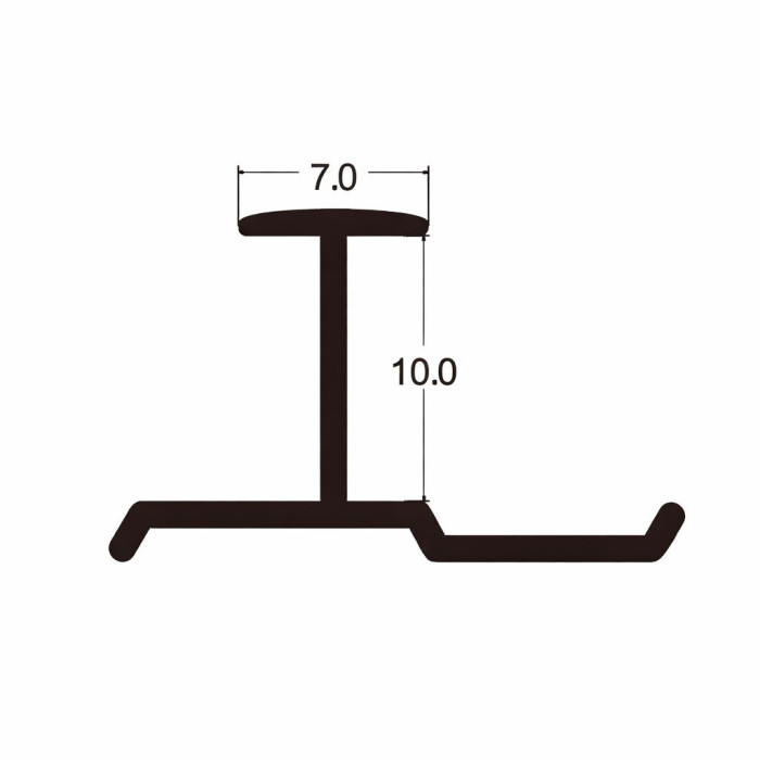 Профиль соединительный DH133 3000х10х7 мм, бронзовый